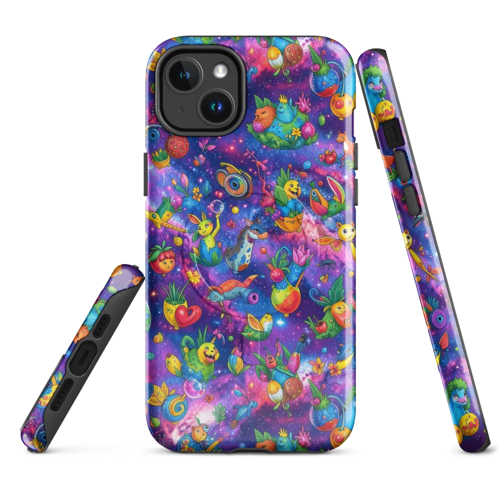 Cosmic Garden Critters on MagSafe Tough Case for iPhone® — Front
