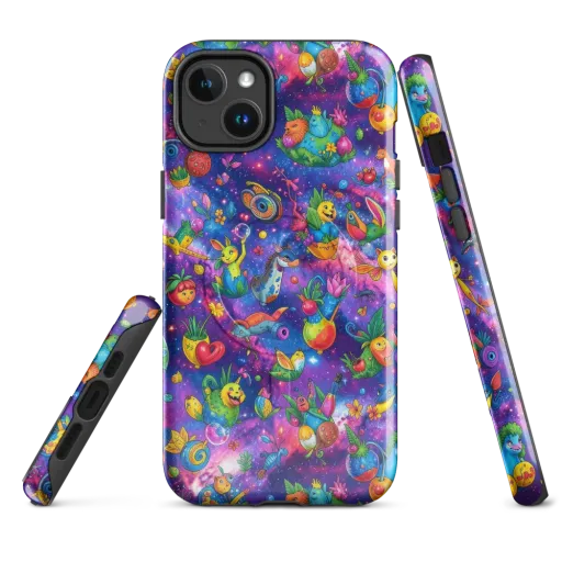 Cosmic Garden Critters on a MagSafe Tough Case for iPhone®