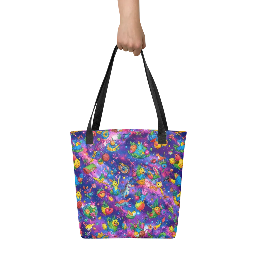 Cosmic Garden Critters on Tote Bag — Front
