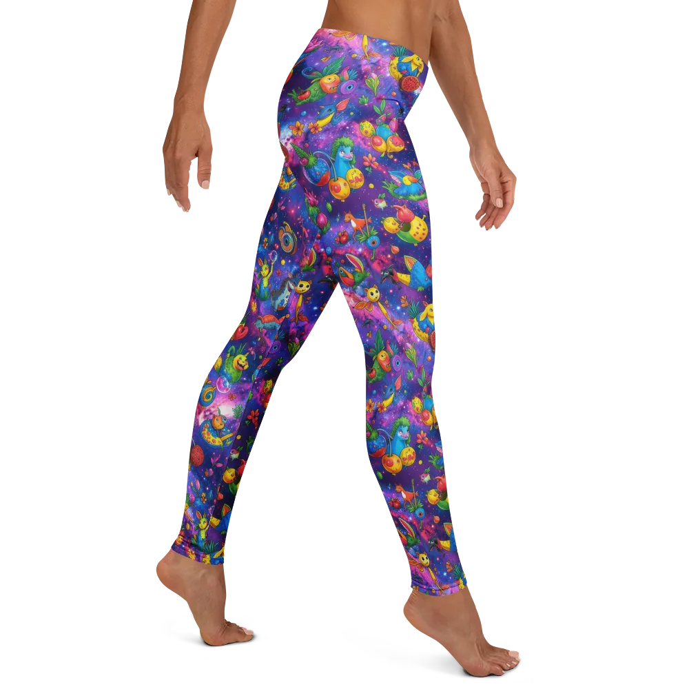 Cosmic Garden Critters on Leggings — Right