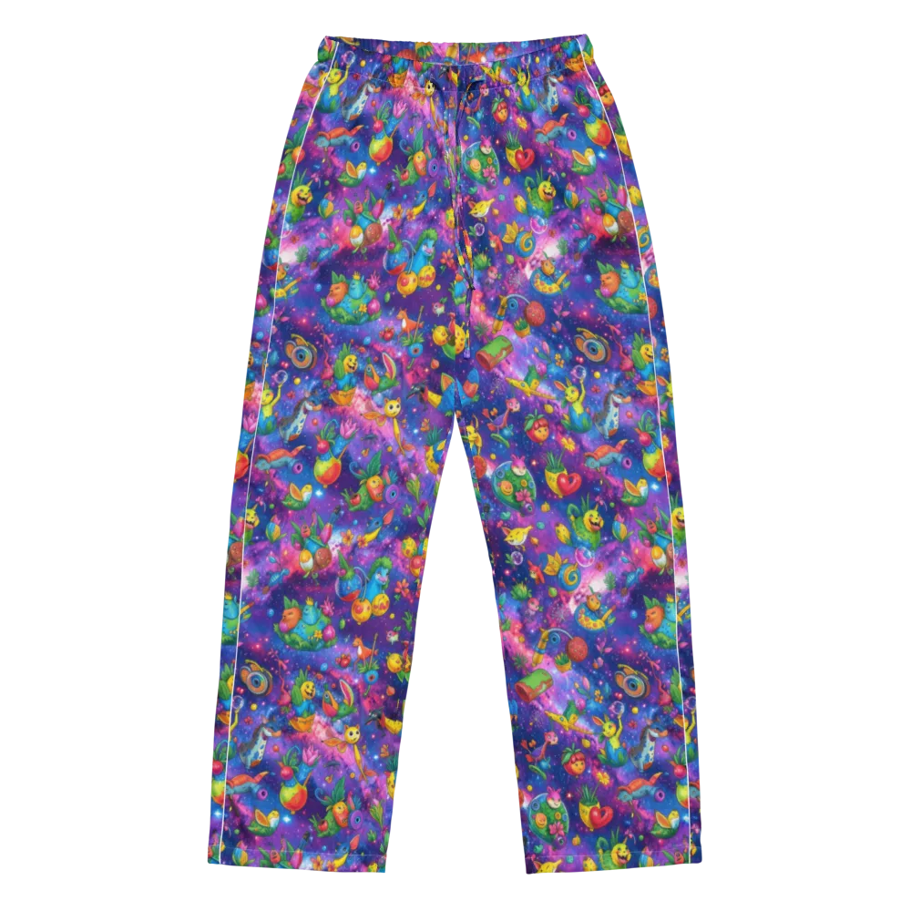 Cosmic Garden Critters on Women's Pajama Pants — Front