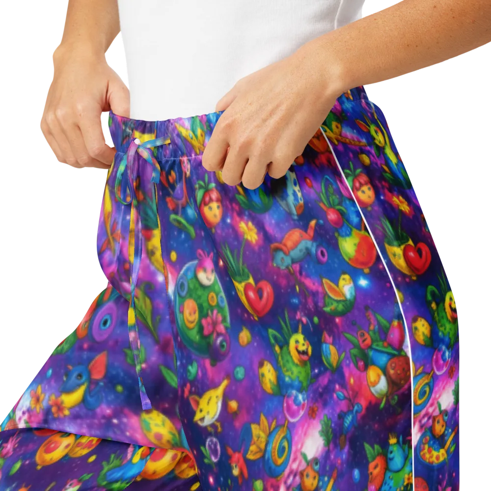 Cosmic Garden Critters on Women's Pajama Pants — Product details
