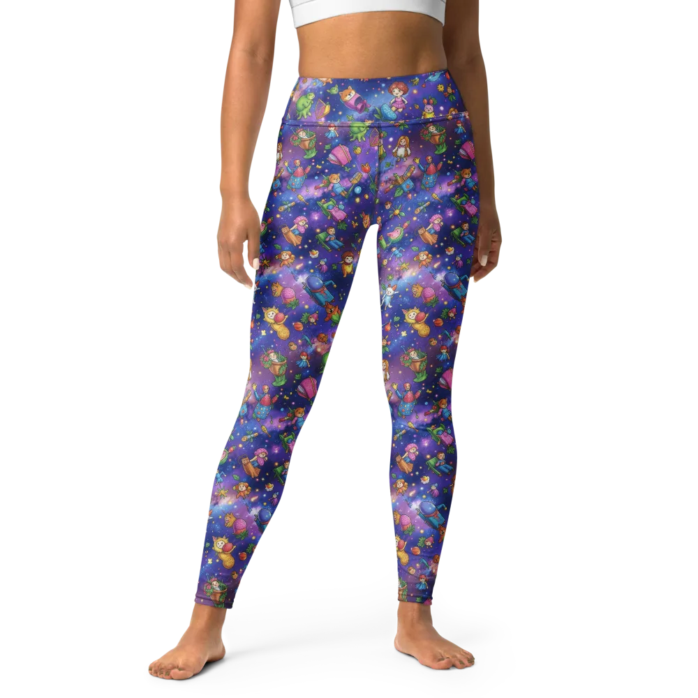 Starry Wonder on Yoga Leggings — Front