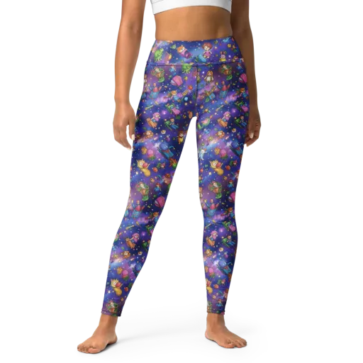 Starry Wonder on a Yoga Leggings