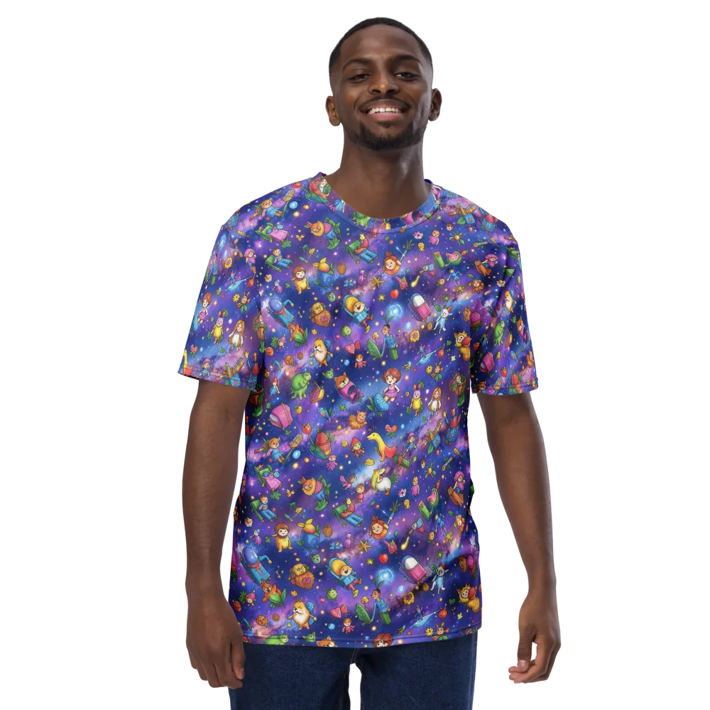 Starry Wonder on Men's Crew Neck T-Shirt — Front