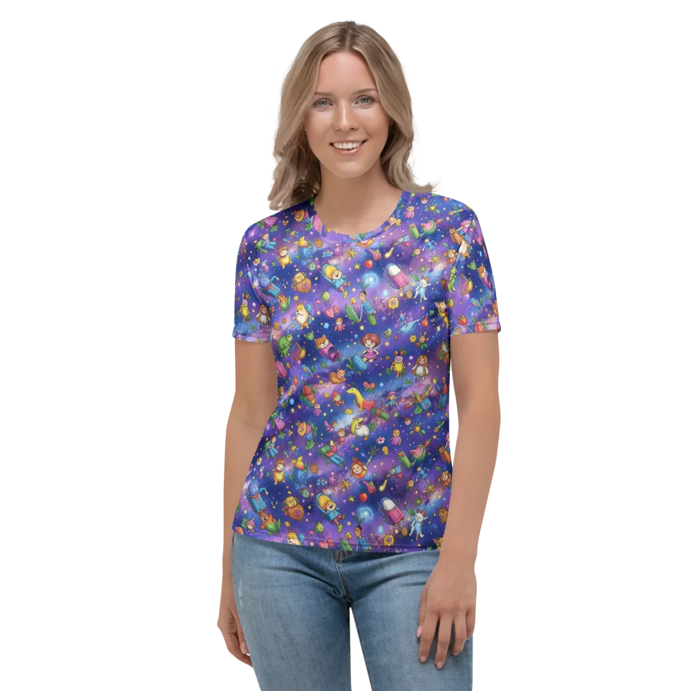 Starry Wonder on Women's Crew Neck T-Shirt — Front