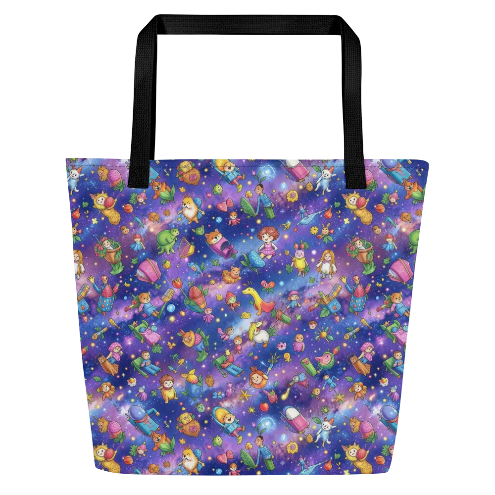 Starry Wonder on Large Tote Bag W/ Pocket — Front