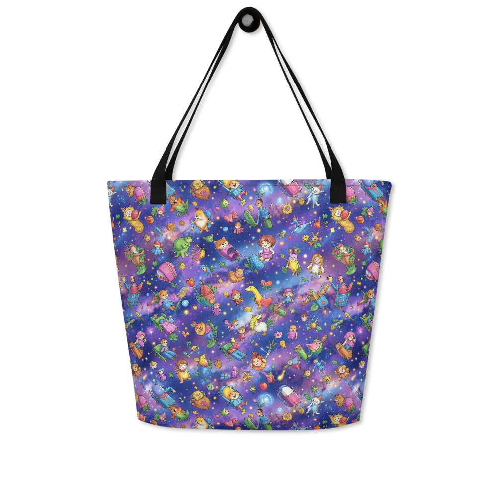 Starry Wonder on Large Tote Bag W/ Pocket — Front