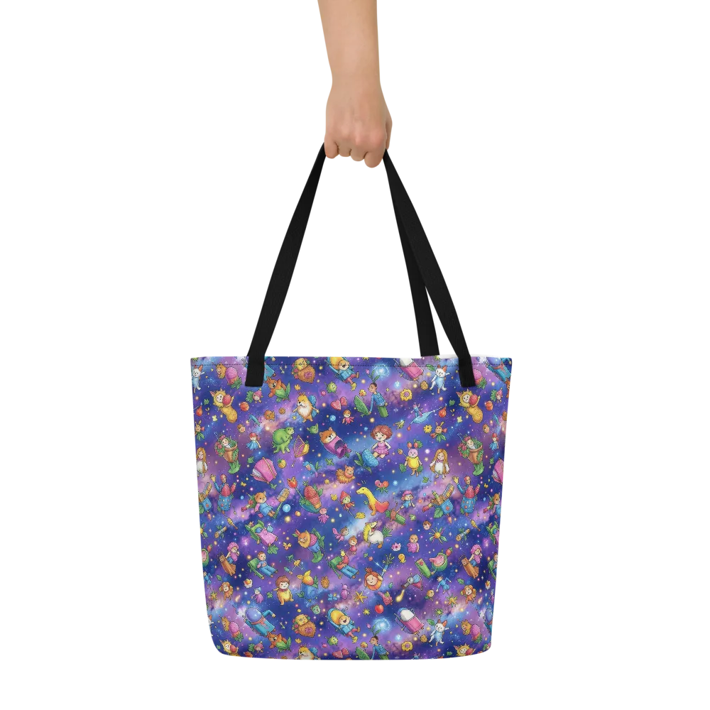 Starry Wonder on Large Tote Bag W/ Pocket — Front
