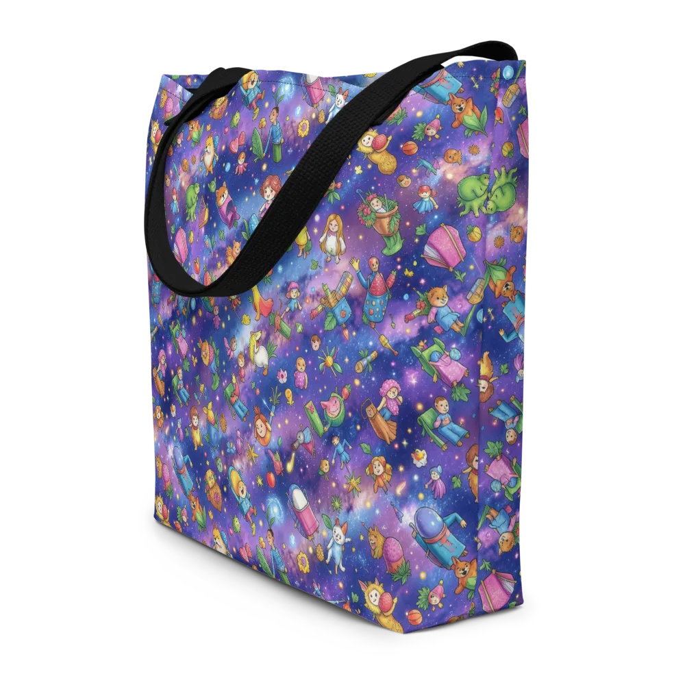 Starry Wonder on Large Tote Bag W/ Pocket — Front