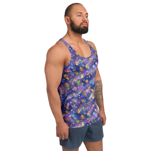 Starry Wonder on a Men's Tank Top