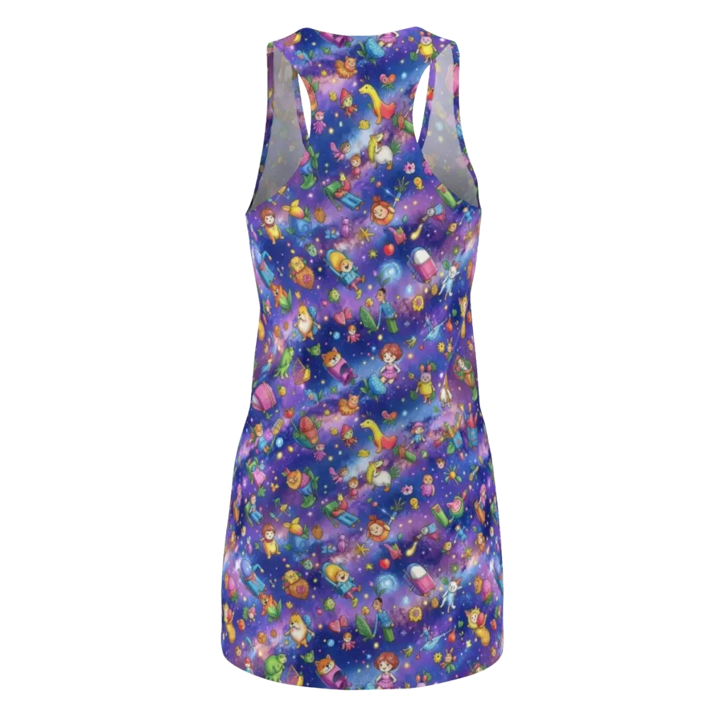 Starry Wonder on Racerback Dress — Back