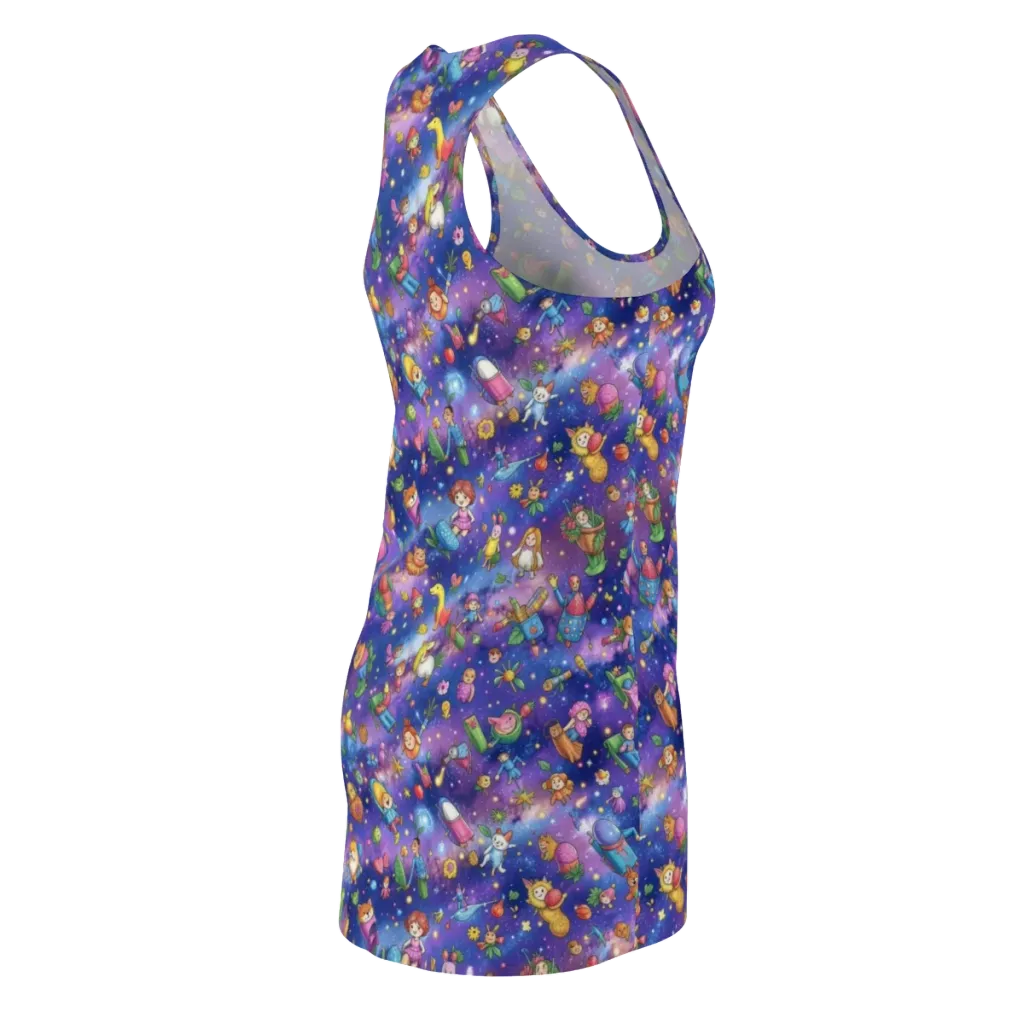 Starry Wonder on Racerback Dress — Back Side
