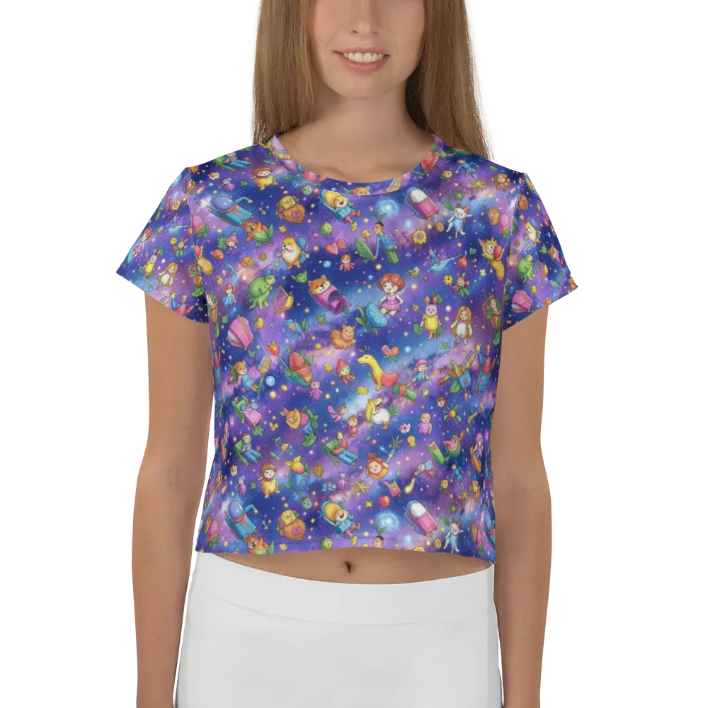 Starry Wonder on Crop Tee — Front