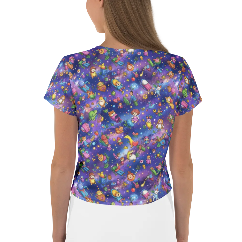 Starry Wonder on Crop Tee — Back
