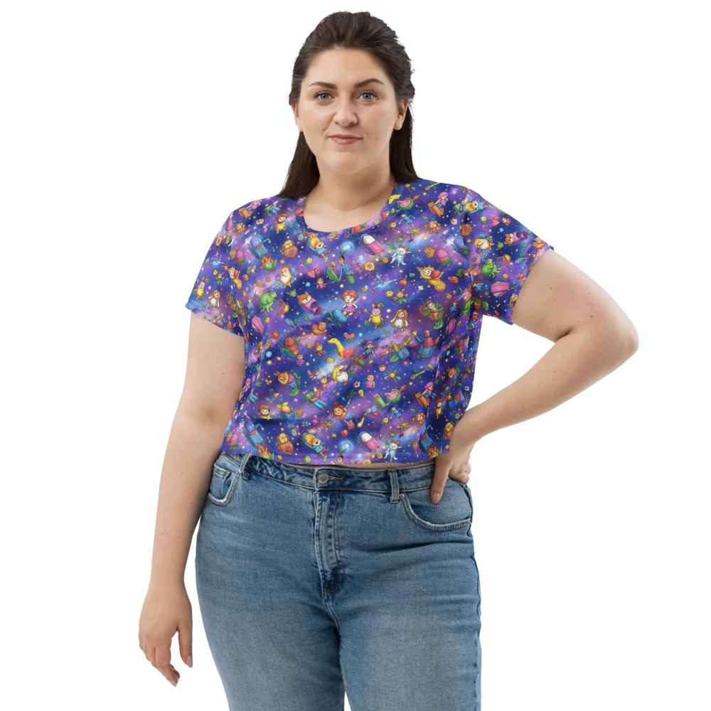 Starry Wonder on Crop Tee — Front