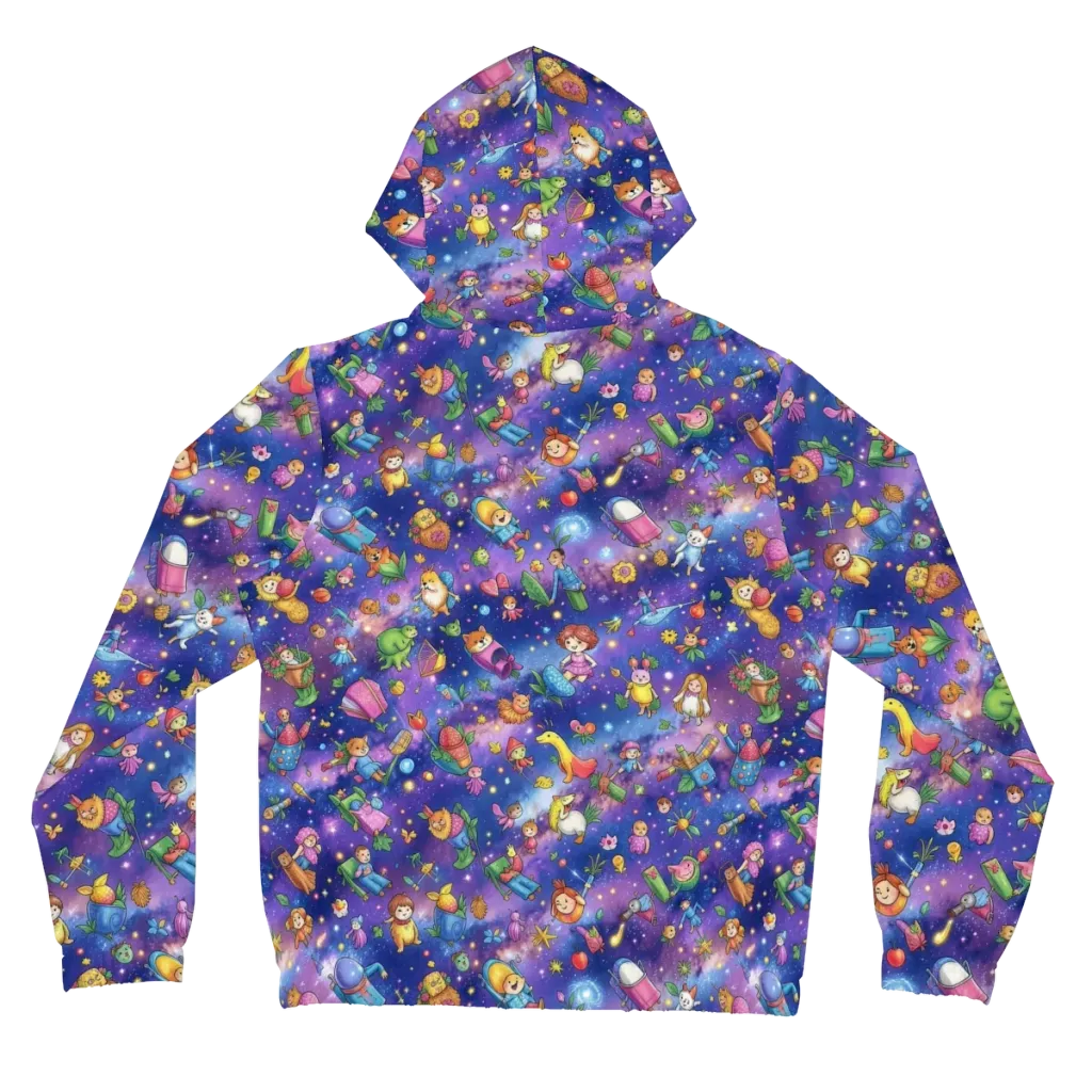 Starry Wonder on Women's Full-Zip Hoodie — Back