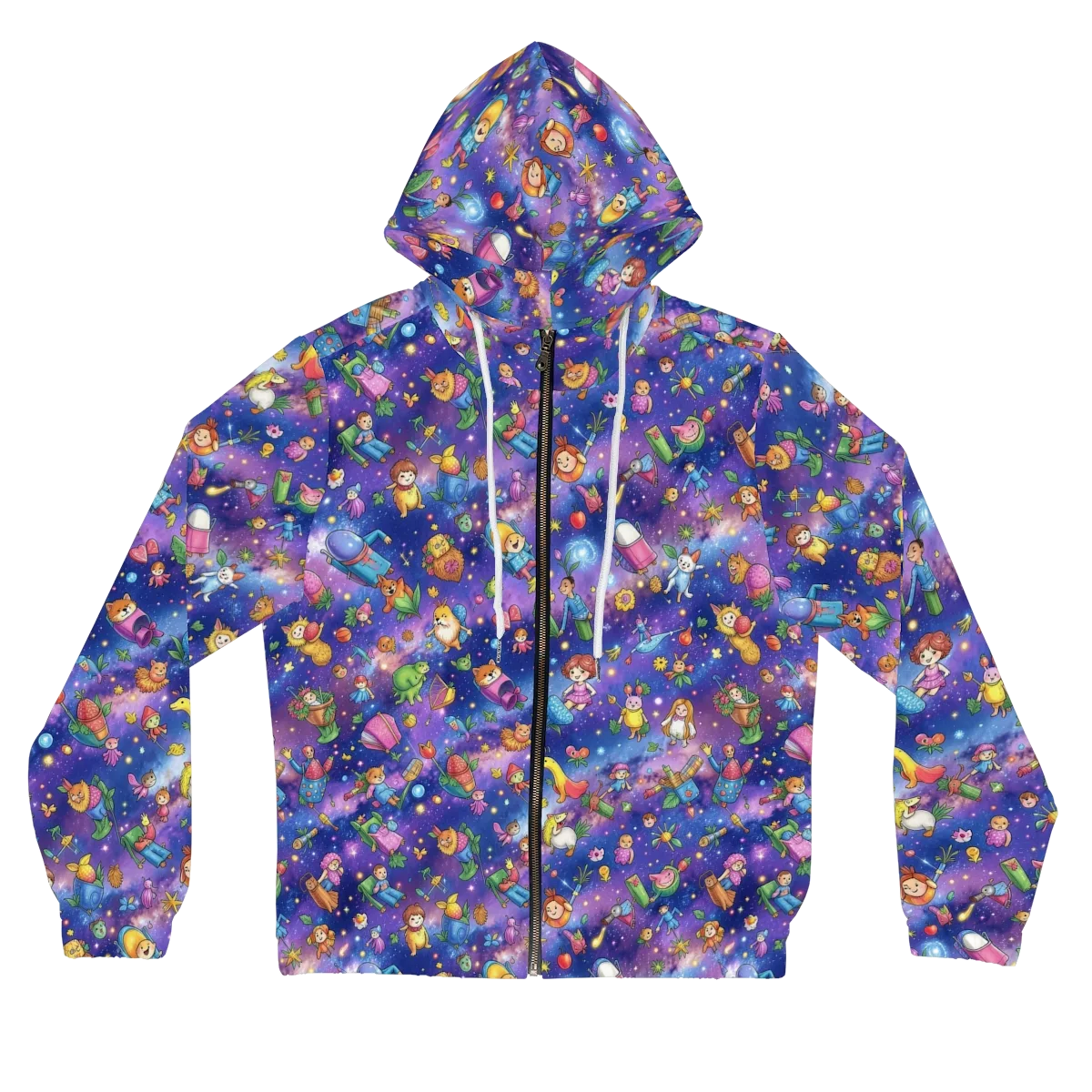 Starry Wonder on Women's Full-Zip Hoodie — Front