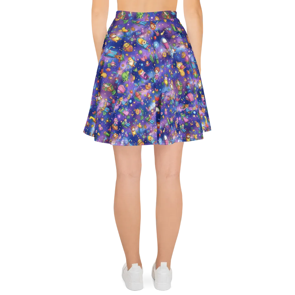 Starry Wonder on Skater Skirt — Back