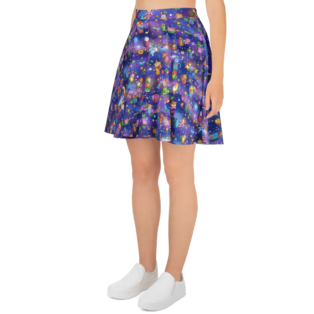 Starry Wonder on Skater Skirt — Left