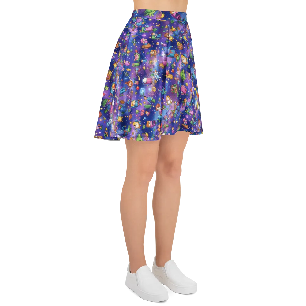 Starry Wonder on Skater Skirt — Right