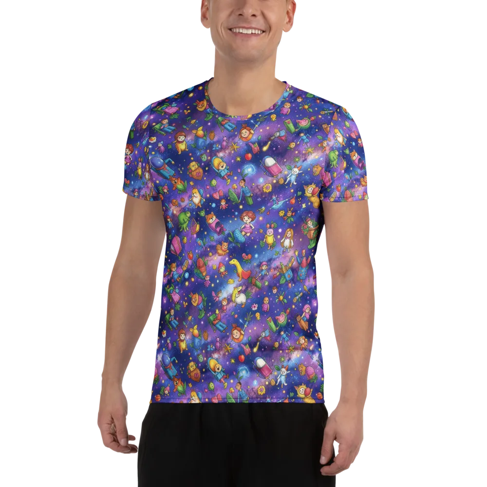 Starry Wonder on Men's Athletic T-Shirt — Front
