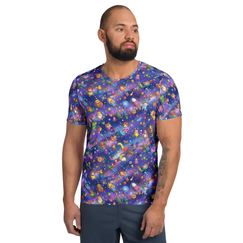 Starry Wonder on Men's Athletic T-Shirt — Front