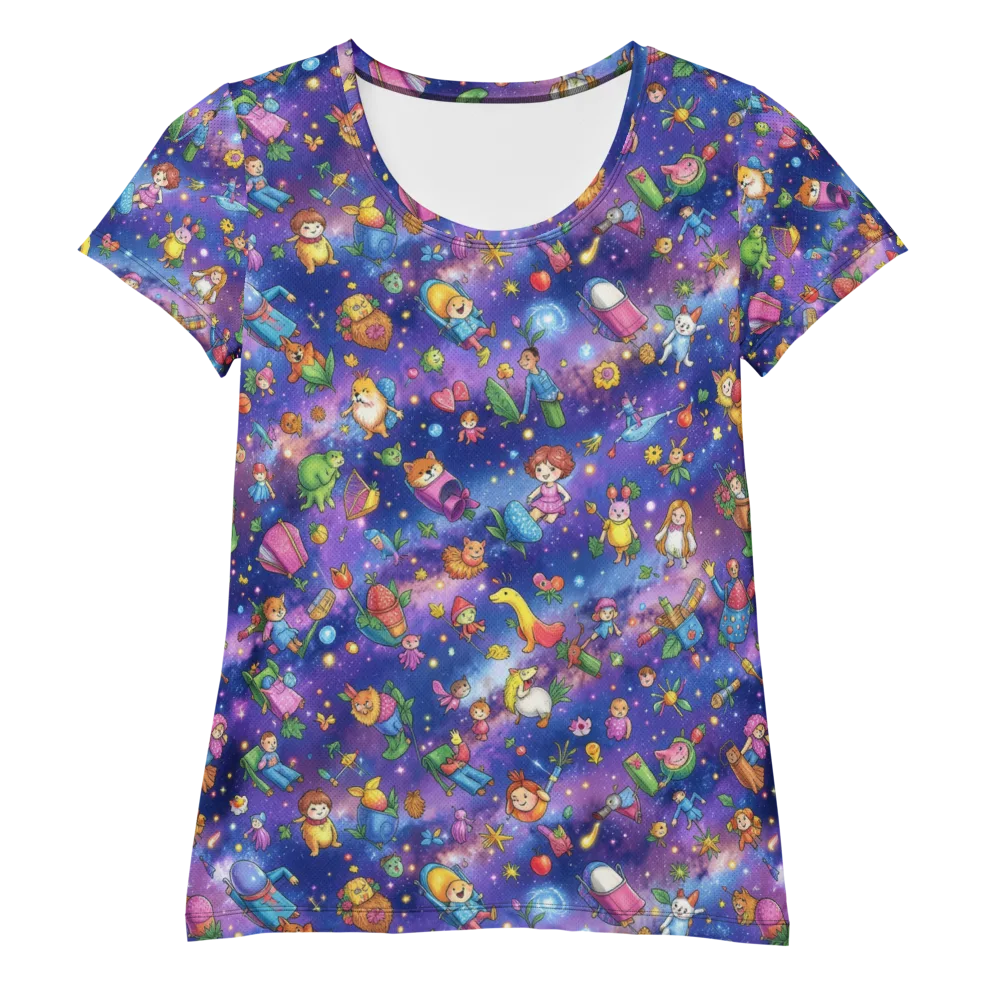 Starry Wonder on Women's Athletic T-Shirt — Front