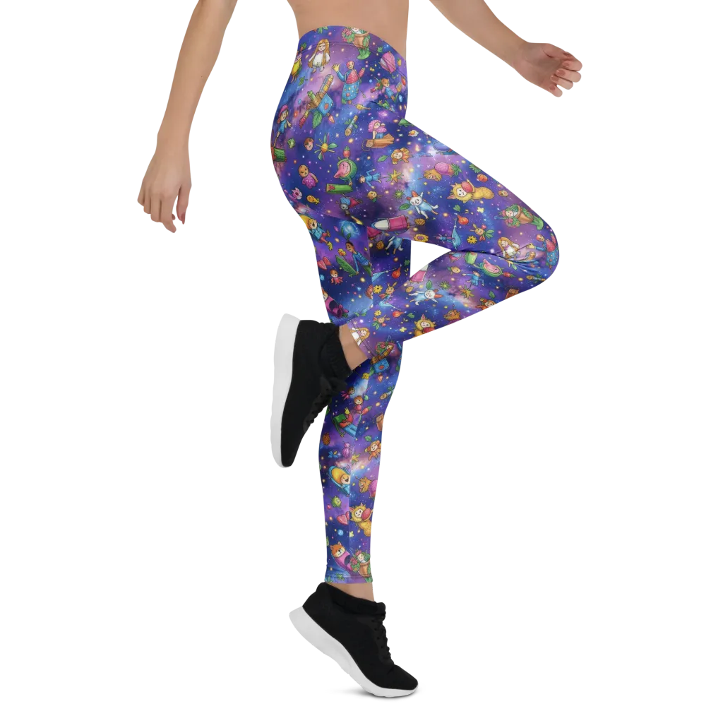 Starry Wonder on Leggings — Right