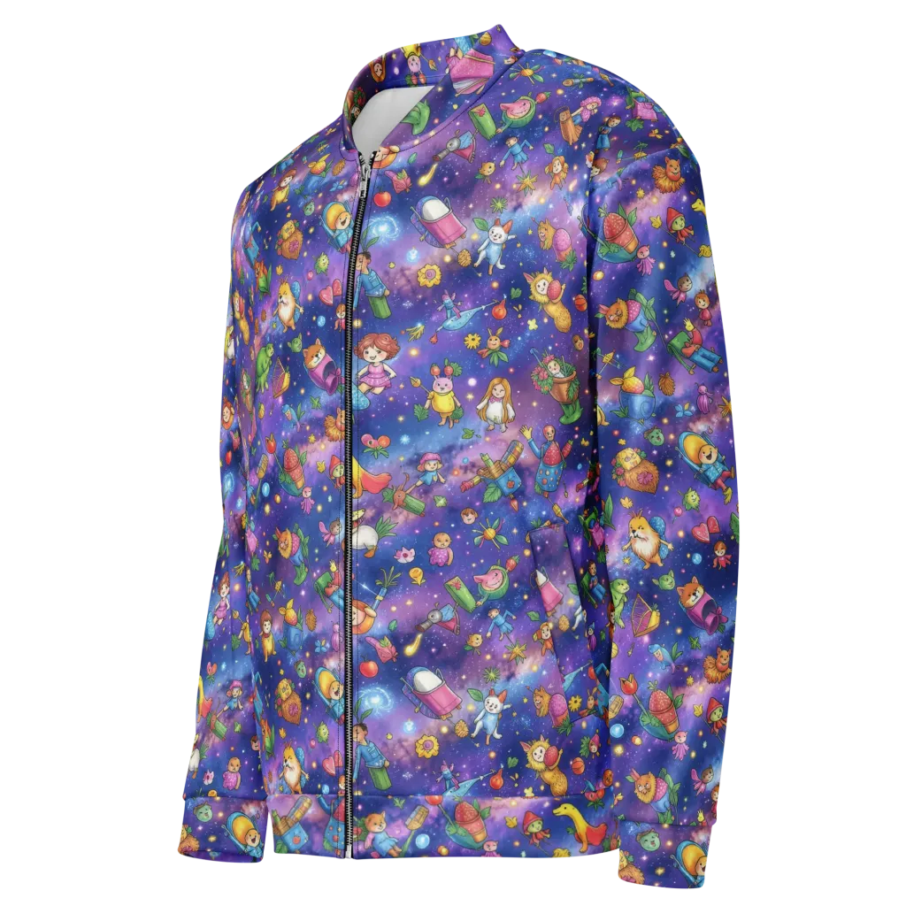 Starry Wonder on Bomber Jacket — Left Front