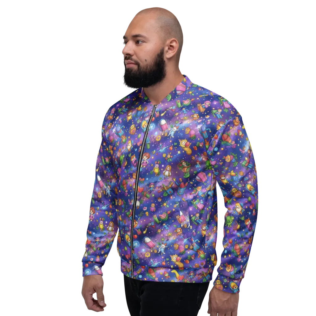 Starry Wonder on Bomber Jacket — Left