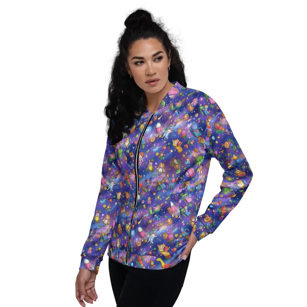 Starry Wonder on Bomber Jacket — Left