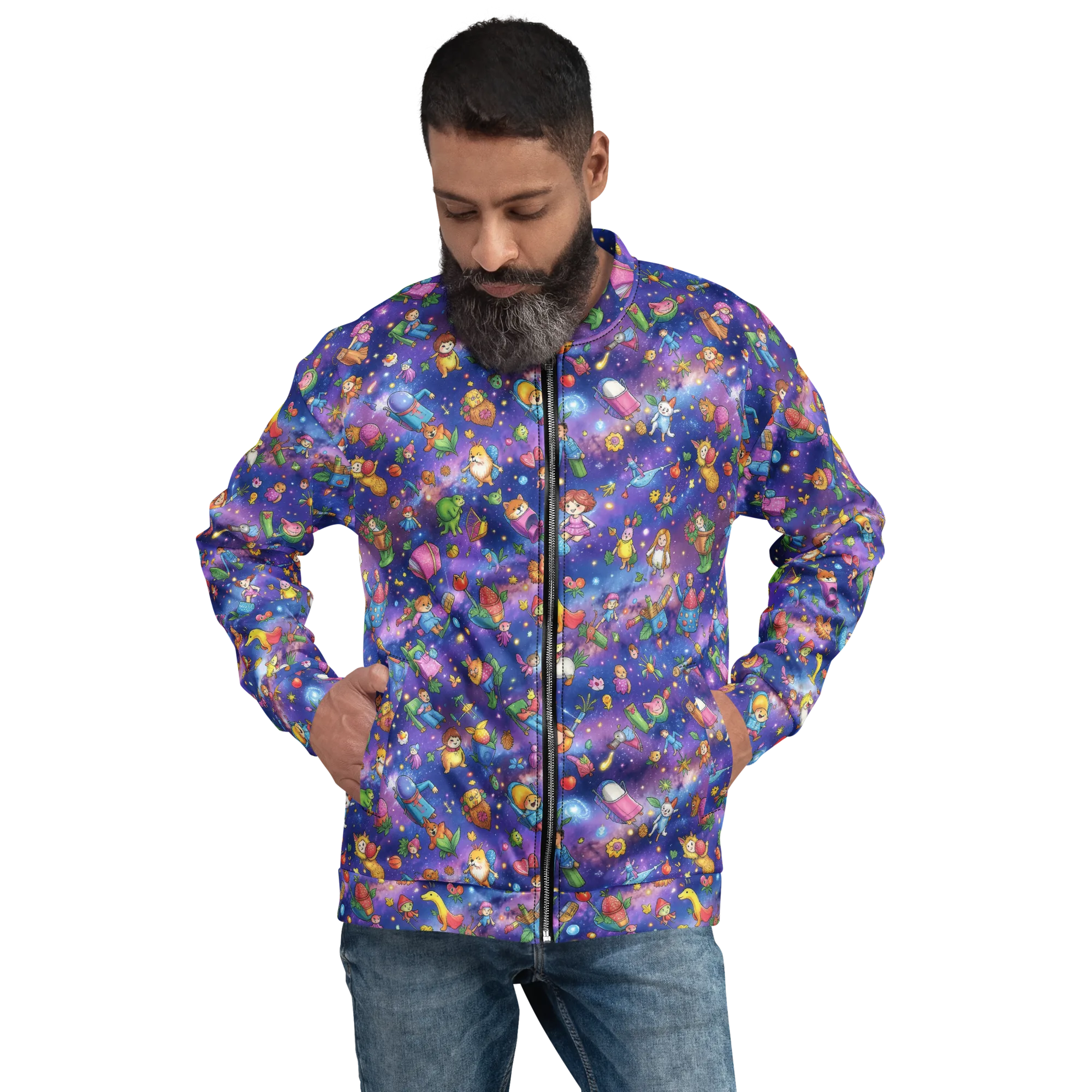 Starry Wonder on Bomber Jacket — Front