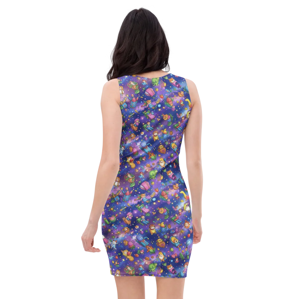Starry Wonder on Bodycon Dress — Back