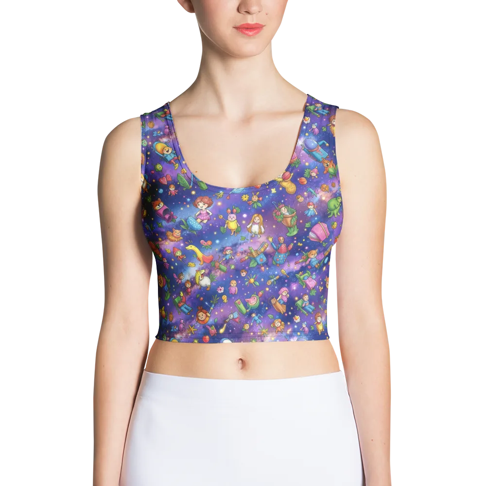 Starry Wonder on Crop Top — Front