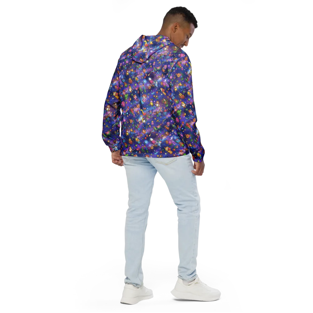 Starry Wonder on Men's Windbreaker — Back