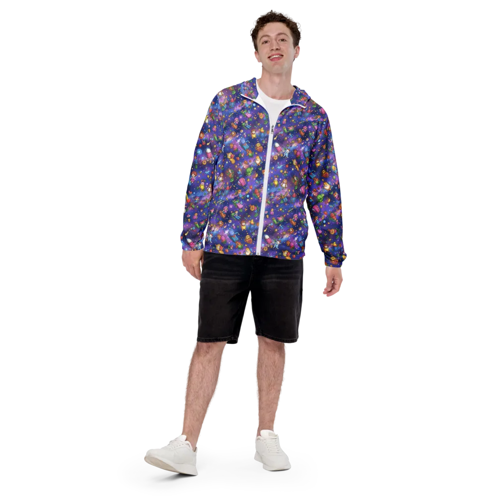 Starry Wonder on Men's Windbreaker — Front