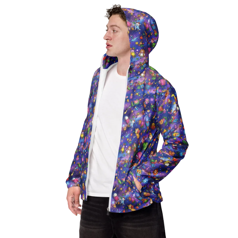 Starry Wonder on Men's Windbreaker — Left Front