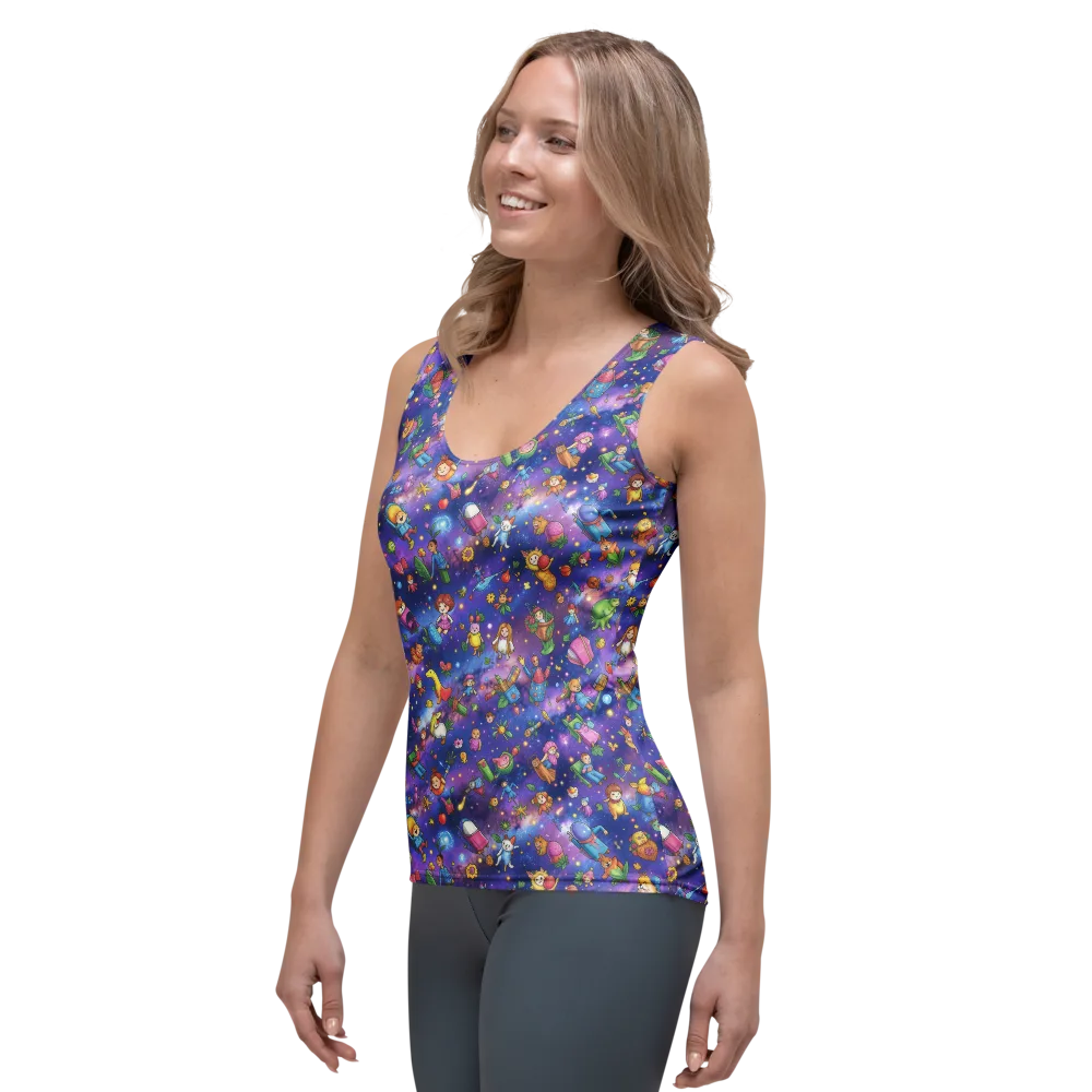 Starry Wonder on Women's Tank Top — Left Front