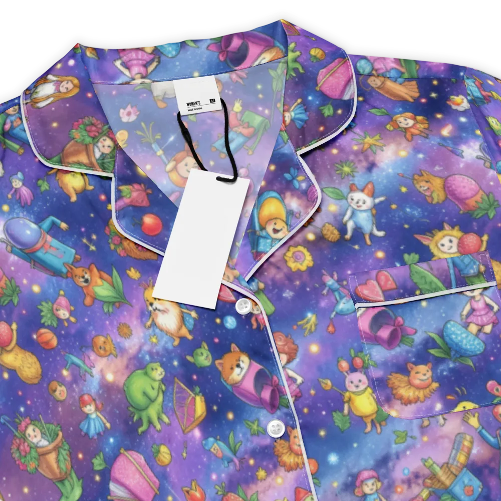 Starry Wonder on Women's Short Sleeve Pajama Top — Product details