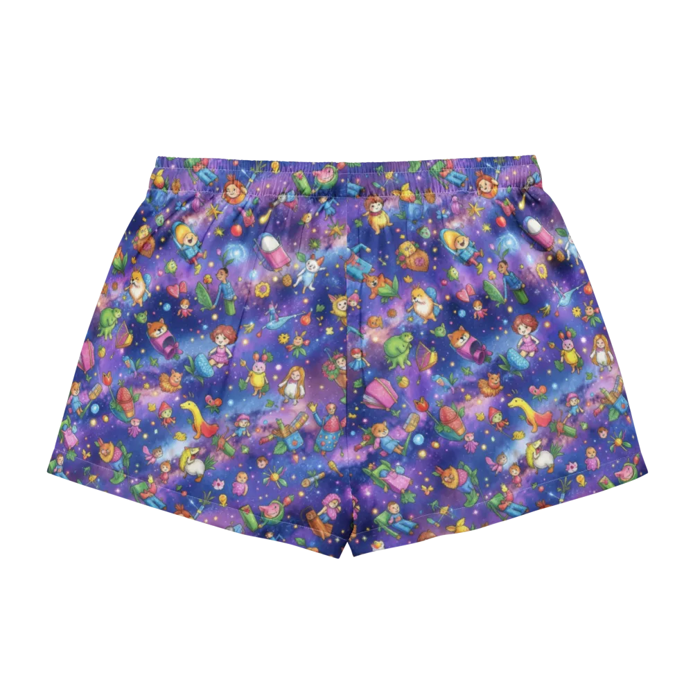 Starry Wonder on Women's Pajama Shorts — Back