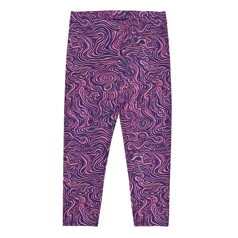 Ethereal Etch on Capri Leggings — Front