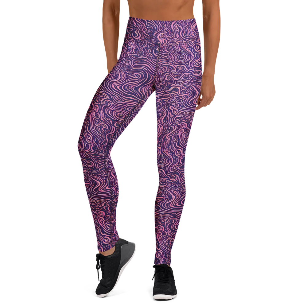 Ethereal Etch on Yoga Leggings — Front