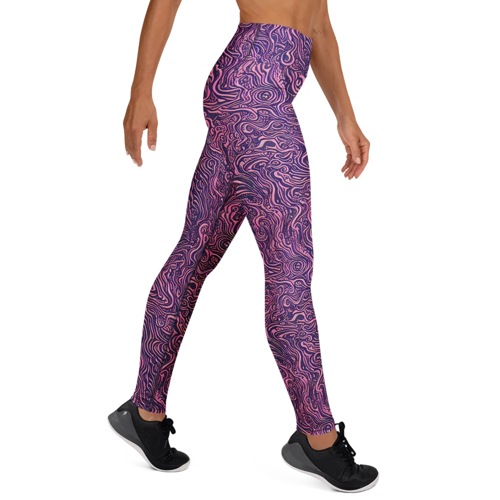 Ethereal Etch on Yoga Leggings — Right