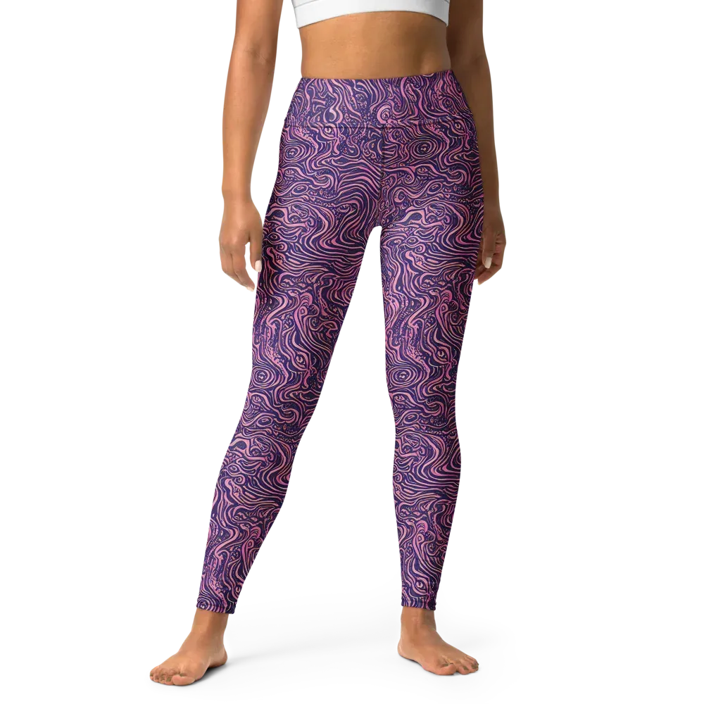 Ethereal Etch on Yoga Leggings — Front