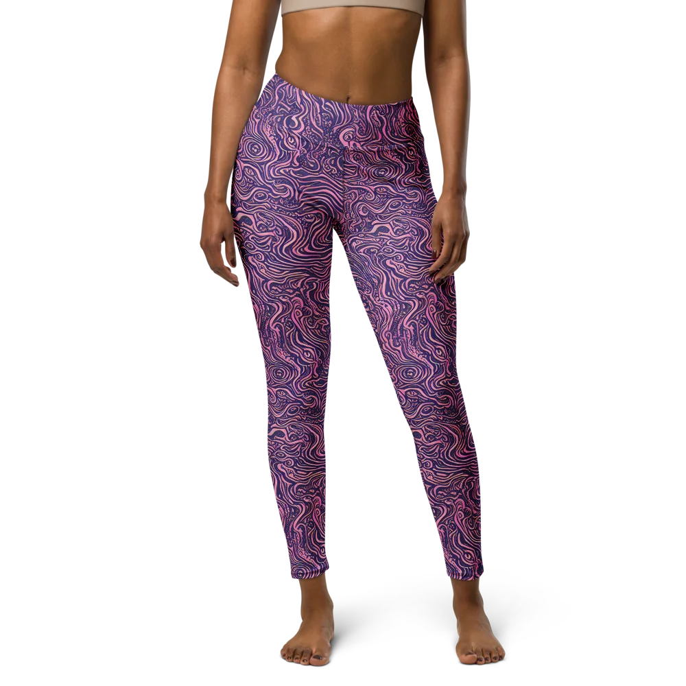 Ethereal Etch on Yoga Leggings — Front
