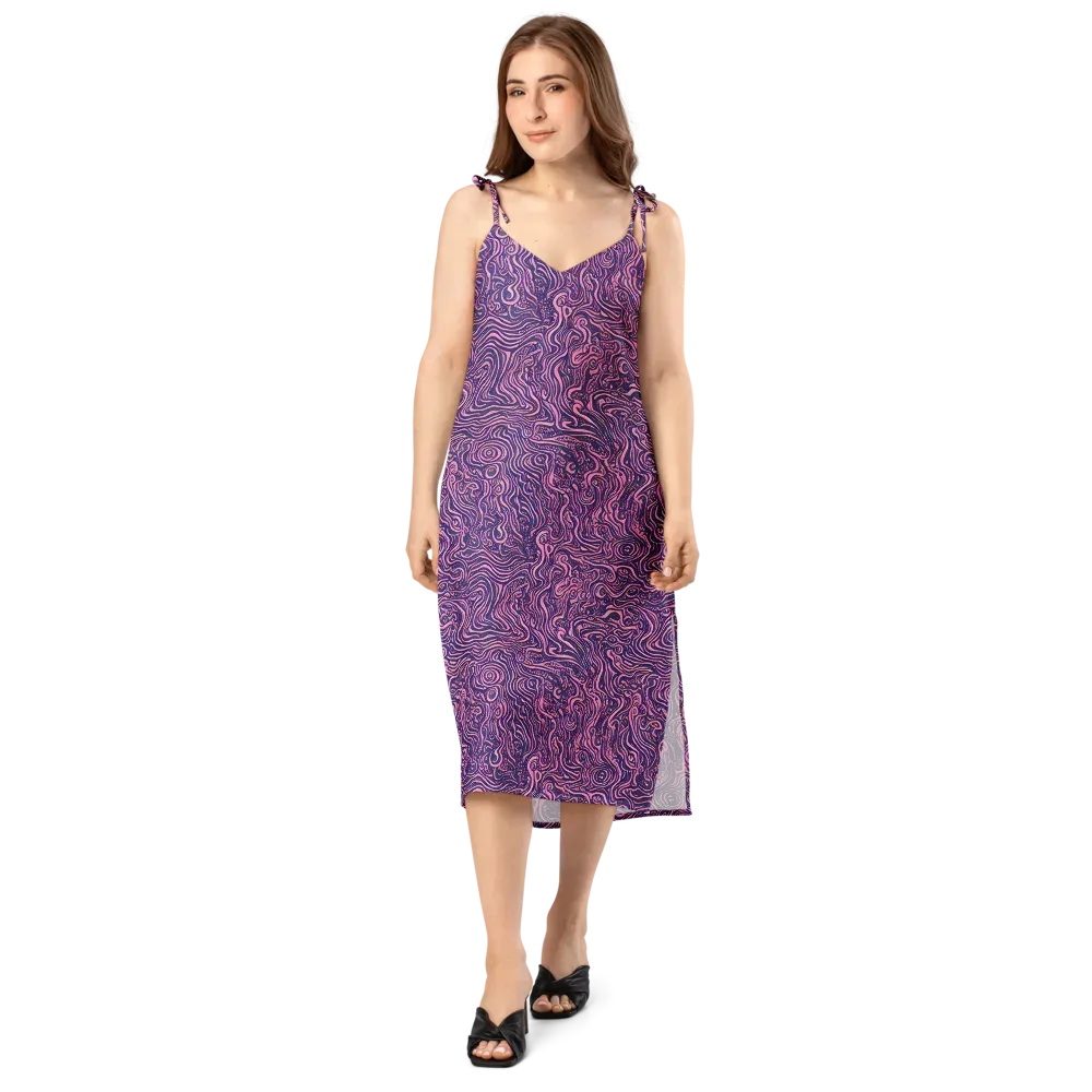 Ethereal Etch on Slip Dress — Front