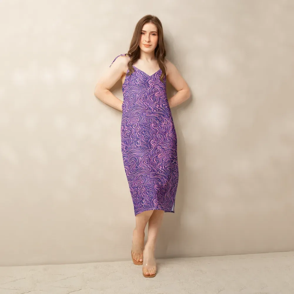 Ethereal Etch on Slip Dress — Front