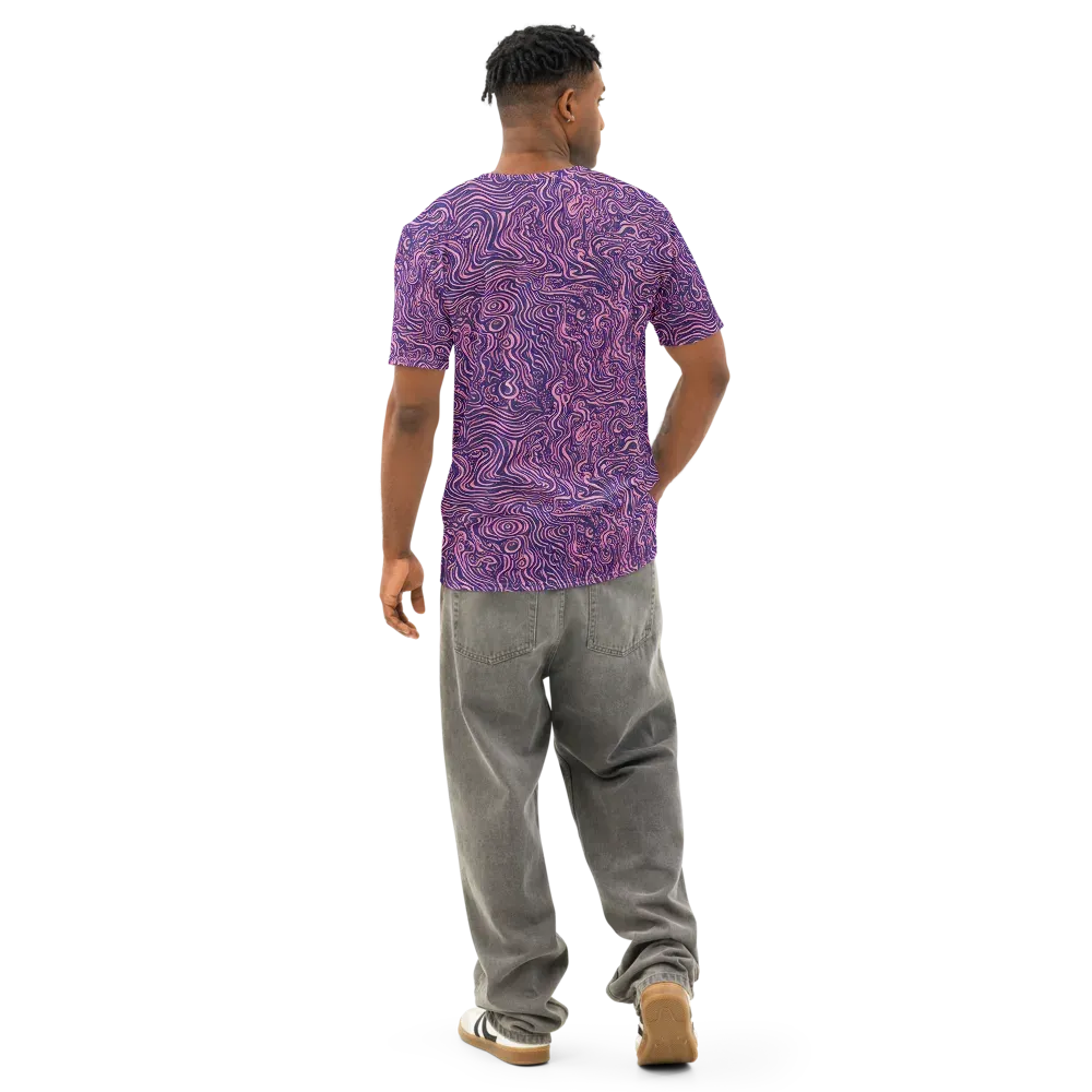 Ethereal Etch on Men's Cotton Crew Neck T-Shirt — Back