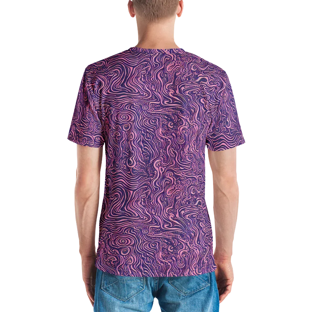 Ethereal Etch on Men's Crew Neck T-Shirt — Back